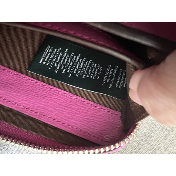 Ralph Lauren Small Pink Leather Crossbody Purse - Picture 13 of 16